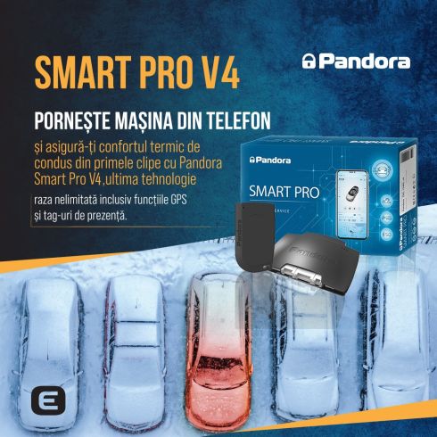 Kit pornire motor BMW Seria 5 G30 2017-, aplicatie telefon 4G, GPS (montaj inclus) - Pandora Smart Pro V4 cu taguri