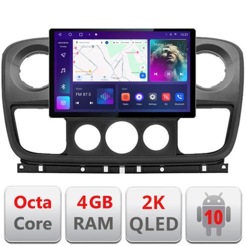 Navigatie dedicata Opel Movano, Renault Master 2010-2021 Edonav ecran 13" 2K 8 si 128 Android Waze USB Navigatie 4G 360 Toslink Yotube V2