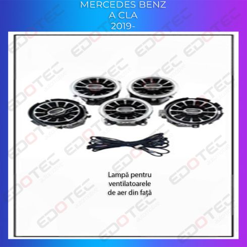 Lumini ambientale Mercedes W247-02+08 2019-2025 dedicat ventilatoare iluminate control telefon sau sistem original