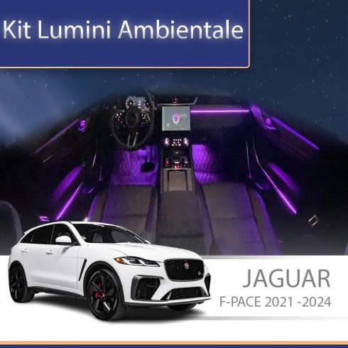 Lumini Ambientale Jaguar F-PACE 2021-2024 set complet control telefon sau sistem original