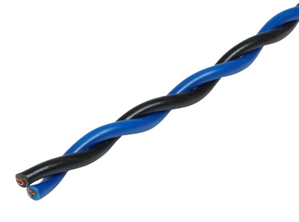 Sodrott hangszórókábel tekercs 2x 2x 0,75 mm²x100m Audio System Z-TSC 0,75 BK-BL