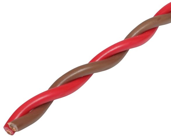 Csavart hangszórókábel tekercs 2x 0,75 mm²x100m Audio System Z-TSC 0,75 BR-RD