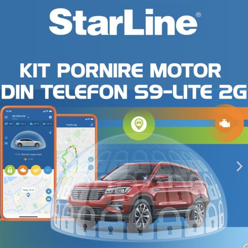 Kit pornire motor BMW Seria 3 G20 2019-, aplicatie telefon 2G (montaj inclus) - Starline S9 2G