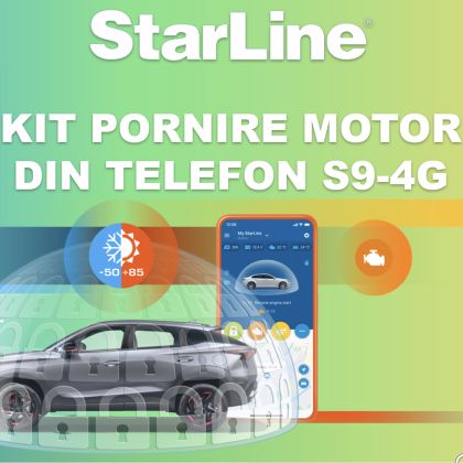 Kit pornire motor VW Amarok gen 2 2022-, aplicatie telefon 4G (montaj inclus) - Starline S9 v2 4G