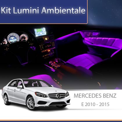 Lumini Ambientale difuzoare stalpi rotative Mercedes E W212 CLS W218 control pe sistemul original sau telefon