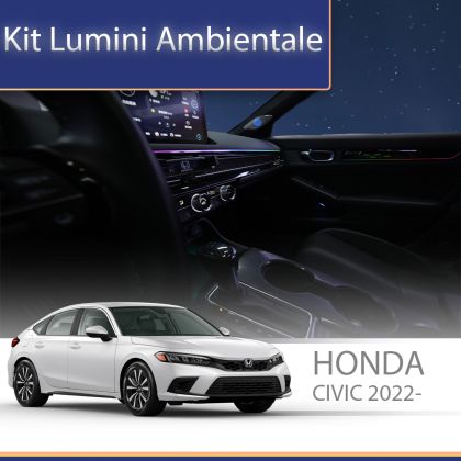 Lumini ambientale Honda Civic 2022 set complet control telefon sau sistem original