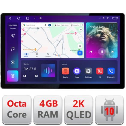 Dedikált navigáció Hummer H2 2008-2009 Edonav képernyő 13" 2K 4+32 Android Waze USB navigáció 4G 360 Toslink Youtube Rádió KIT-H2 V1