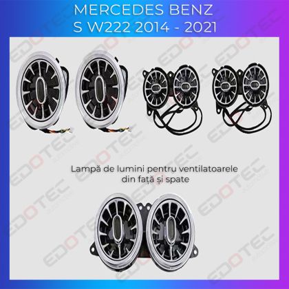 Lumini ambientale Mercedes W222-01+02 2014-2021 dedicat ventilaloare iluminate control telefon sau sistem original