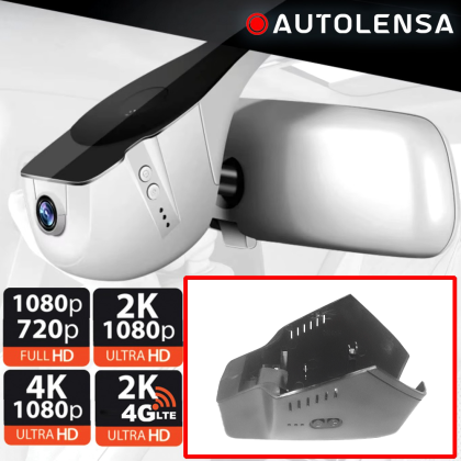 Cameră DVR Jaguar F-PACE,XE,XF 2016-17 , cameră față 1080p Autolensa, Model 24/7  Negru ELH08