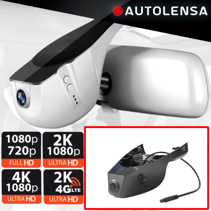 Cameră DVR BMW X5/X6 G05/G06 Low/Mid 2019-21, cameră față 1080p Autolensa, Model 24/7  Negru BMW21