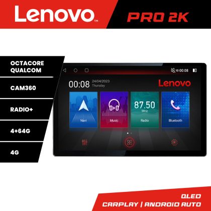 Navigáció Toyota Auris 2007-2013 K-auris-2013 Lenovo PRO 4+64 13 hüvelykes 2K android 4G DSP gps internet