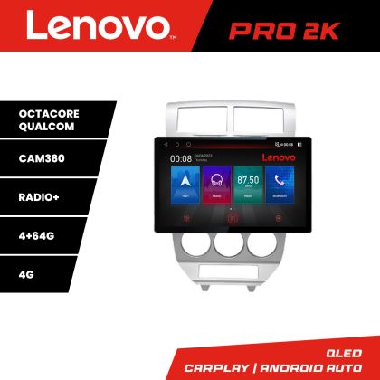 Navigáció Dodge Caliber 2006-2010 K-caliber-06 Lenovo PRO 4+64 13 hüvelykes 2K android 4G DSP gps internet 32