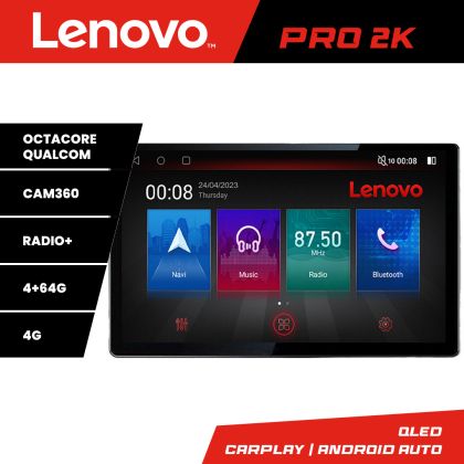 Navigáció Skoda Fabia 2 2009-2014 Lenovo PRO 4+64 13 hüvelykes 2K android 4G DSP gps internet Kit-fabia2