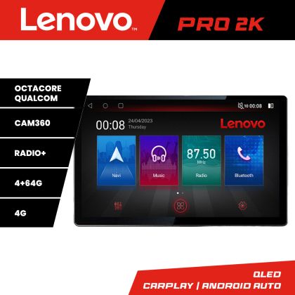Navigáció Skoda Kodiaq K-kodiaq Lenovo PRO 4+64 13 hüvelykes 2K android 4G DSP gps internet 8Core