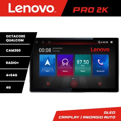 Navigáció Toyota Sequoia 2008-2017 Lenovo PRO 4+64 13 hüvelykes 2K android 4G DSP gps internet Cor