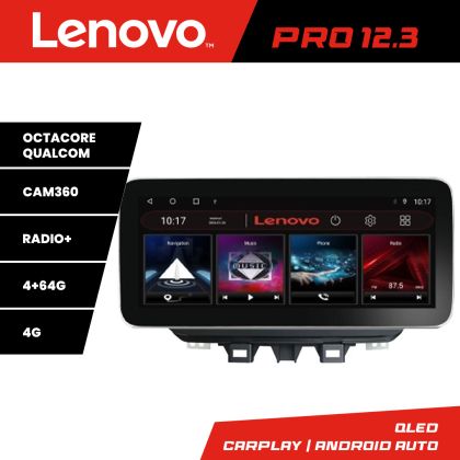 Navigáció Hyundai Tucson 2019 K-1135 Lenovo PRO 4+64 12,3 hüvelykes qled android 4G DSP gps internet
