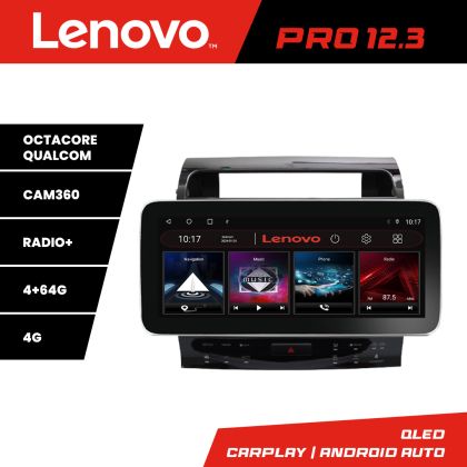 Navigáció Toyota Landcruiser L200 V8 2008-2020 K-381-type-a Lenovo PRO 4+64 12,3 hüvelykes qled android 4G DSP gps internet