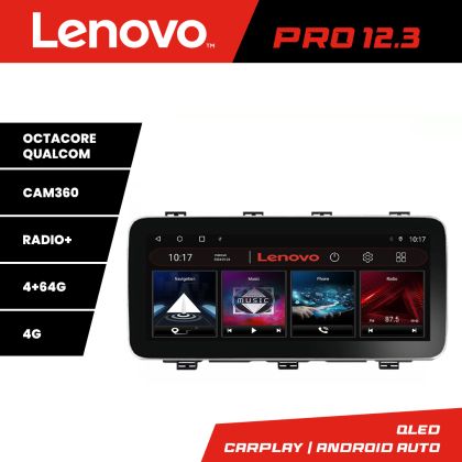 Navigáció Seat Ateca Lenovo PRO 4+64 12,3 hüvelykes qled android 4G DSP gps internet 8Core