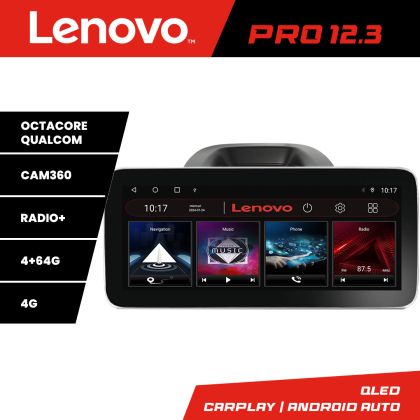 Navigáció Ford Ecosport 2017-2019 Lenovo PRO 4+64 12,3 hüvelykes qled android 4G DSP gps internet KIT-ecosport2018