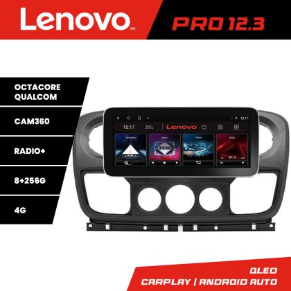 Navigáció Opel Movano, Renault Master 2010-2021 Lenovo PRO 8+256 12,3 hüvelykes qled android 4G DSP gps internet v1