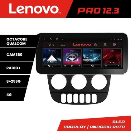 Navigáció Mercedes ML W163 1998-2005 Lenovo PRO 8+256 12,3 hüvelykes qled android 4G DSP gps internet Kit-i20-2012