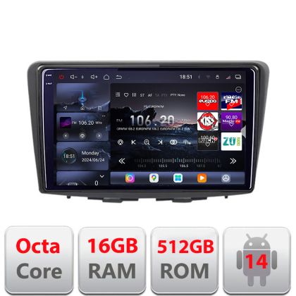 Navigáció Suzuki Baleno 2015+ Edotec Kit-baleno 8 magos QLED 2K 12+256GB 360 Android Waze USB Internet Navigáció Youtube Rádió