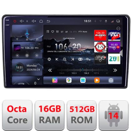 Navigáció Kia Ceed 2010-2012 Android rádió gps internet 8 magos QLED 2K 12+256GB 360 Edotec