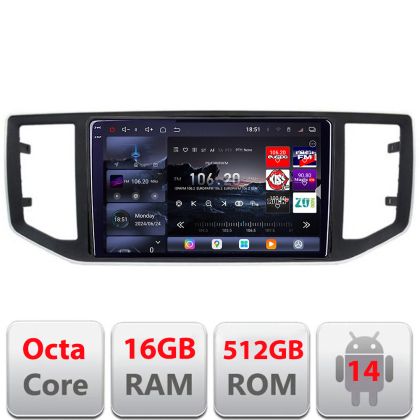 Navigatie vw crafter 2018- Edotec Kit-CRAFTER 8 core QLED 2K 12+256GB 360 Android Waze USB Navigatie Internet Youtube Radio