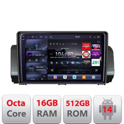 Navigáció Dacia Logan Sandero Jogger 2020+ LOGAN-2022 gyári kijelző nélkül Android rádió gps internet 8 magos QLED 2K 12+256GB 360 Edotec