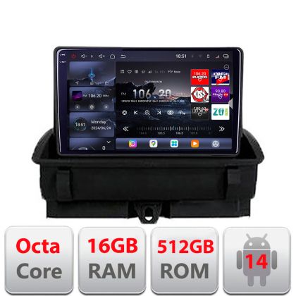 Navigatie Audi Q3 2011-2018 Android radio gps internet 8 core QLED 2K 12+256GB 360GB  Edotec