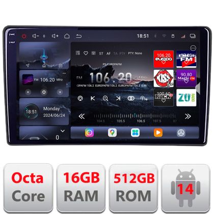 Navigáció Suzuki Splash Opel Agila 2008-2014 Android rádió gps internet 8 magos QLED 2K 12+256GB 360 Edotec