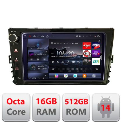 Navigáció VW autók 2018 után Android rádió gps internet 8 magos QLED 2K 12+256GB 360 Edotec