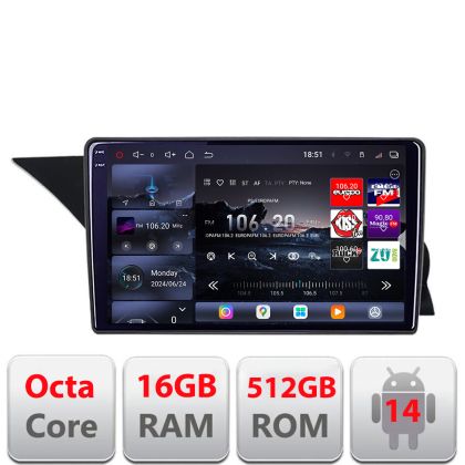 Navigáció Mercedes GLK NTG4 2008-2012 Edotec Kit-glk-ntg4 8 magos QLED 2K 12+256GB 360 Android Waze USB Internet Navigáció Youtube