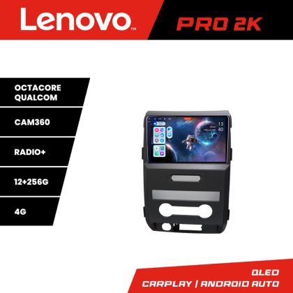 Navigatie Ford F150 2008-2014 Lenovo 8 core QLED 2K 12+256 360 Android Waze USB Navigatie Internet Youtube Radio