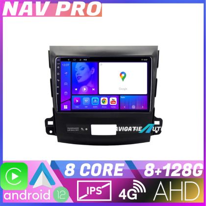 Navigáció Mitsubishi Outlander 2010 KIT 056 EDOTEC-LITE Android képernyő 720P Octa Core 8 128 Carplay