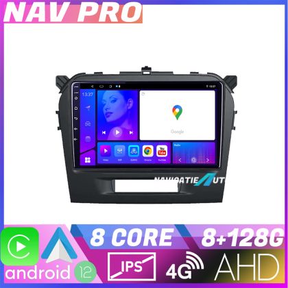 Navigáció Suzuki Grand Vitara 2016 KIT 2265 EDOTEC-LITE Android képernyő 720P Octa Core 8 128 Carplay