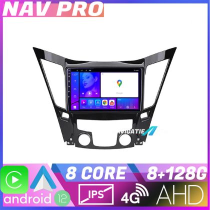 Navigáció Hyundai Sonata 2011 2015 KIT 259 EDOTEC-LITE Android képernyő 720P Octa Core 8 128 Carplay