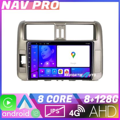 Navigáció Toyota Prado 2010 2013 KIT 347 EDOTEC-LITE Android képernyő 720P Octa Core 8 128 Carplay