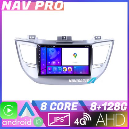 Navigáció Hyundai Tucson KIT 546 EDOTEC-LITE Android képernyő 720P Octa Core 8 128 Carplay