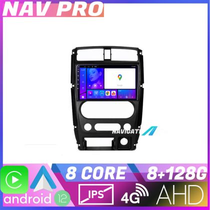 Navigáció Jimny 2007 2016 KIT JIMNY07 EDOTEC-LITE Android Kijelző 720P Octa Core 8 128 Carplay