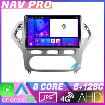 Navigáció Ford Mondeo 2006 2010 KIT MONDEO AC EDOTEC-LITE Android képernyő 720P Octa Core 8 128 Carplay