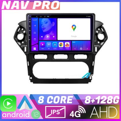 Navigáció Ford Mondeo 2010 2014 KIT MONDEO CLIMA EDOTEC-LITE Android képernyő 720P Octa Core 8 128 Carplay