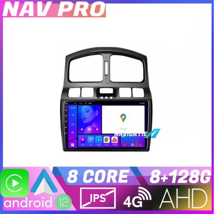 Navigáció Hyundai Santa Fe 2000 2006 EDOTEC-LITE Android képernyő 720P Octa Core 8 128 Carplay