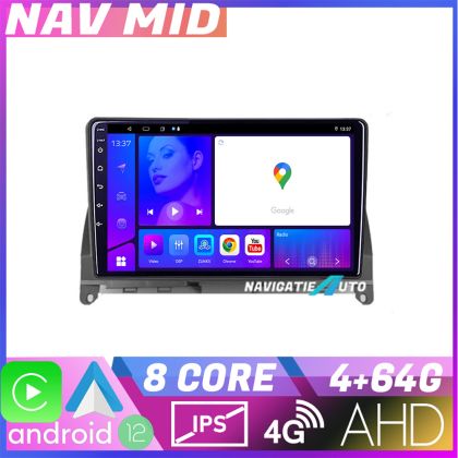 Navigáció Mercedes W204 2008 2012 KIT W204 EDOTEC-LITE Android képernyő 720P Octa Core 4 64 Carplay