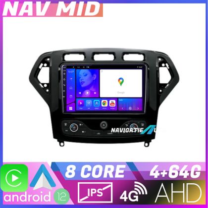 Navigatie Ford Mondeo 2007 2010 EDOTEC-LITE Android Ecran 720P Octa Core 4 64 Carplay