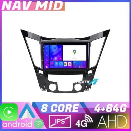 Navigáció Hyundai Sonata 2011 2015 KIT 259 EDOTEC-LITE Android képernyő 720P Octa Core 4 64 Carplay