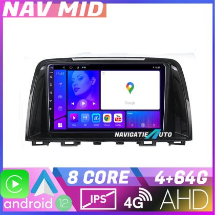 Navigáció Mazda 6 2013 2017 KIT 223 EDOTEC-LITE Android képernyő 720P Octa Core 4 64 Carplay