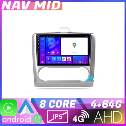 Navigáció Ford Focus 2 Automata KIT 140 automata EDOTEC-LITE Android képernyő 720P Octa Core 4 64 bites Carplay