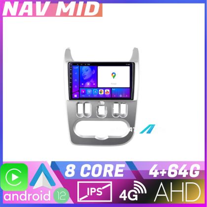 Navigáció Dacia Duster 2010 2012 KIT 099 EDOTEC-LITE Android képernyő 720P Octa Core 4 64 Carplay