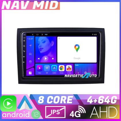 Navigáció Fiat ducato 2006 KIT DUCATO EDOTEC-LITE Android képernyő 720P Octa Core 4 64 bites Carplay v2